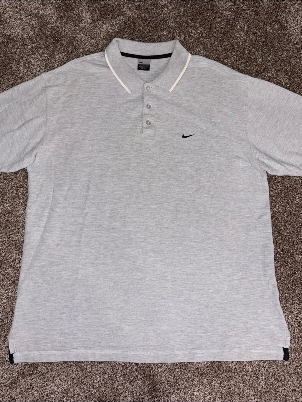 Nike Men's Vintage Light Gray Polo XL